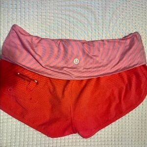 lululemon athletica Women's Athletic Shorts - Red and Pink